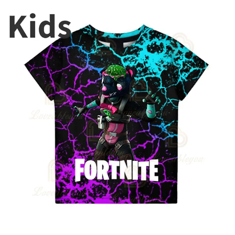 3D футболка Fortnite топы с героями мультфильмов Battle Royale Victory Детская от 8 до 19 лет