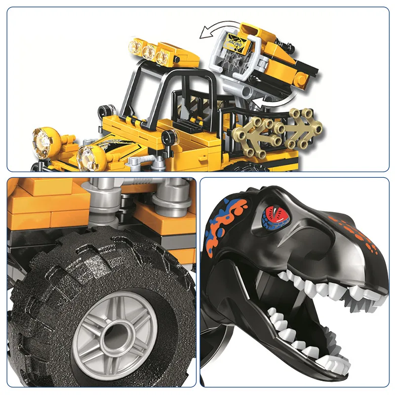 440 шт. Детский конструктор динозавр|Блочные конструкторы| |