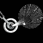 Ожерелье с проекцией сердца, ожерелье с надписью Love Girl, подарок на романтическое Рождество, помолвку, жену, юбилей