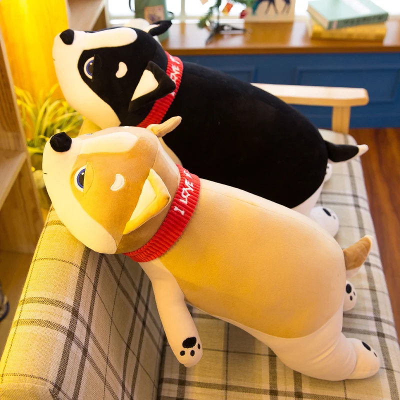 50 см милый сонный Сиба ину плюшевая подушка Хаски плюшевый щенок кукла собака