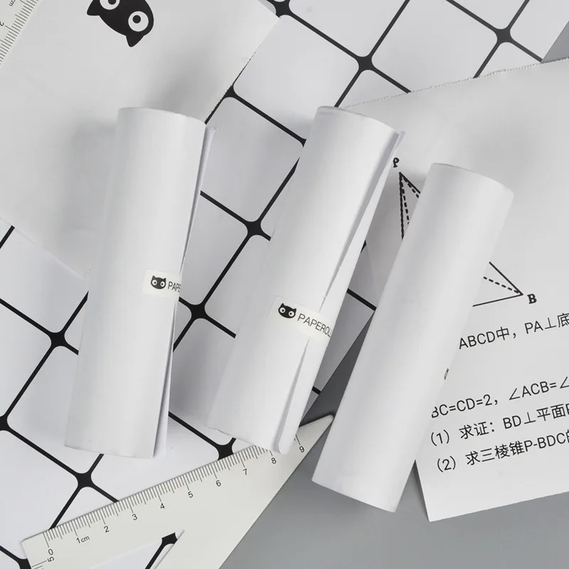 3 рулона стандартной термобумаги с самоклеящейся бумагой 112*30 мм (4 4 * дюйма) для