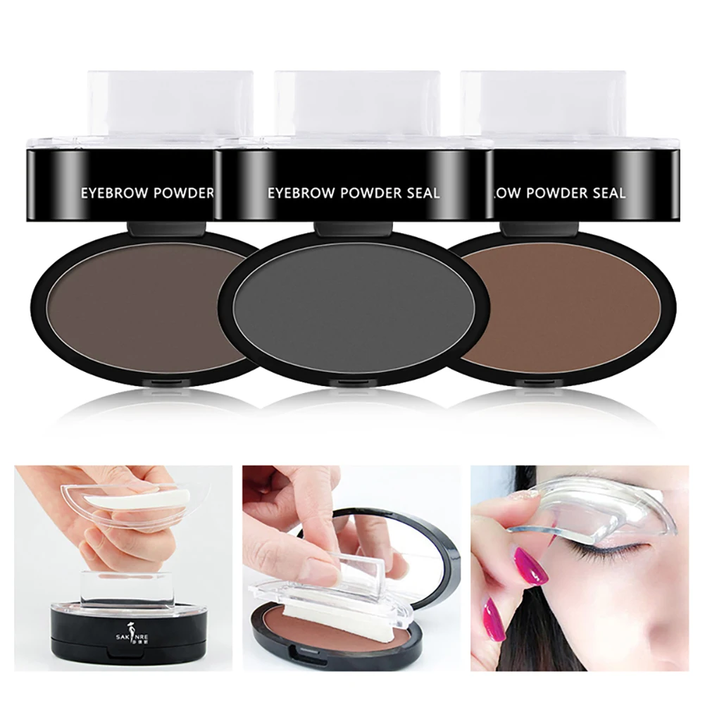 

Professional Natural Eyebrow Stamp Waterproof Professional Eyebrow Powder Seal Kit Eyebrow Tinting Coloring Set Delicate