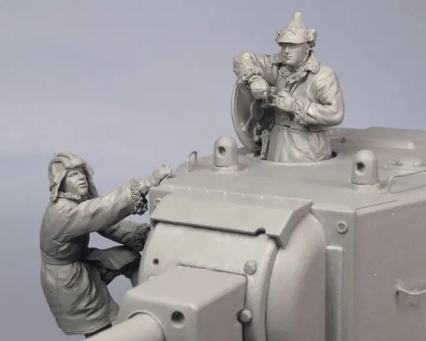 1/35 старинный танк команда включает в себя 2 человек (без бака) модельная фигурка