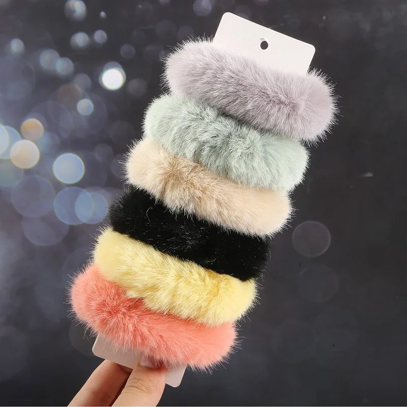 

Moonbiffy New Warm Elastic Hair Band Women Girls Holder Hair Rope Rubber Band Headwear for Women Girls Hair Clips Accessories
