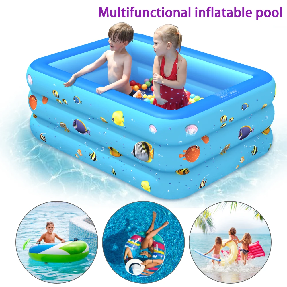 

Inflatable Kids Pool For Home Use Oversized Paddle Pool Inflatable Square Baby Pool Inflatable Pool