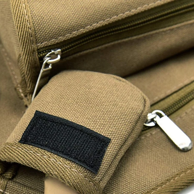 

Cycling Waist Bag Leg Pack Canvas Pocket Travel Fanny Pack Hip Bag Multifunction Outdoor Riding Traveling for Men Women