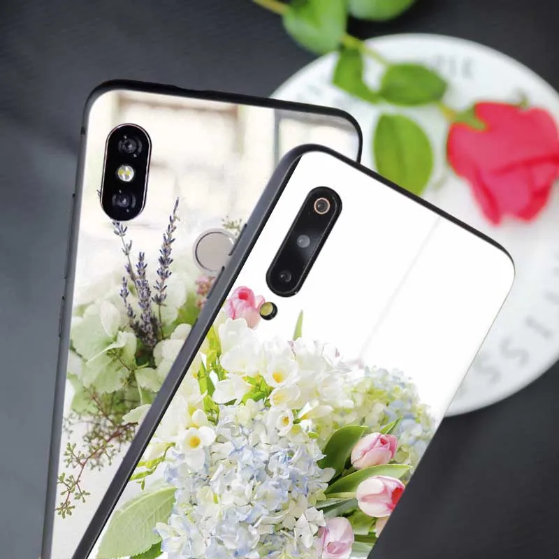 Для xiaomi mi 9 pro 9t se 8 pocophone f1 x 3 Прозрачный мягкий силиконовый чехол для телефона пион