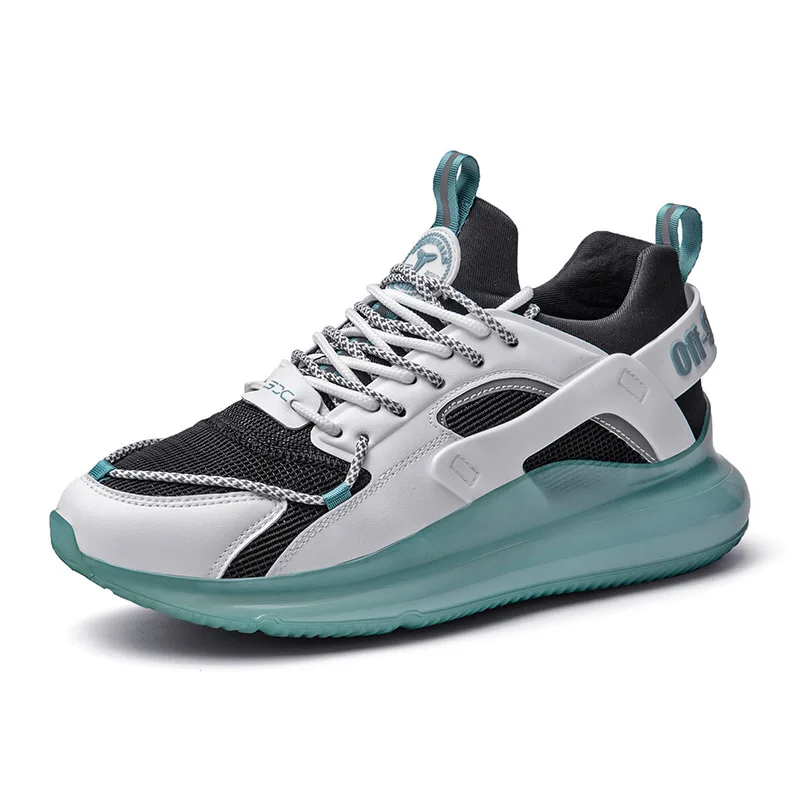 

2021 Spring and Autumn New Men's Sports Shoes Outdoor Full Length Air Sole Bottom Breathable Comfortable Trendy Shoes Jogging