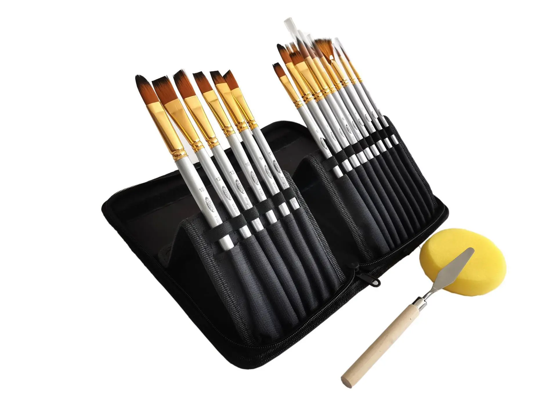 

Artist Paint Brush Set,17 Different Sizes Paint Brushes Suitable for Acrylic, Watercolor, Oil and Gouache Painting
