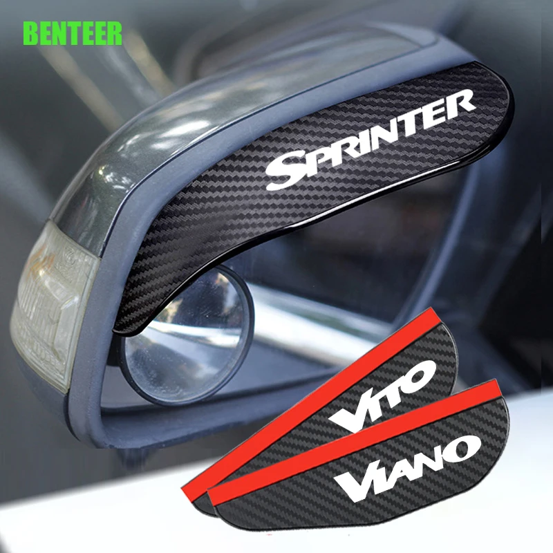 2Pcs Rearview Mirror Eyebrow Rain Cover For Benz AMG CITAN R V CLASS SPRINTER VIANO VITO W203 W204 W205 W124 W213 W212 W214 W221 - купить по