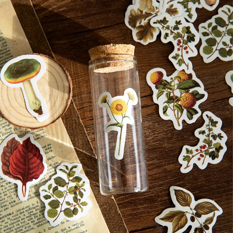 46 шт. милые стикеры в стиле ретро с изображением леса для самостоятельной сборки