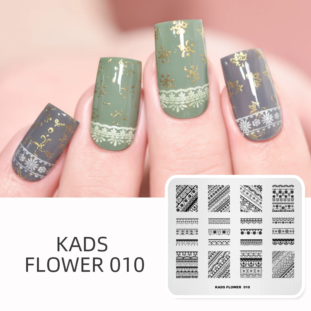 KADS Новое поступление цветок 010 серия кружева декоративные инструменты лак для