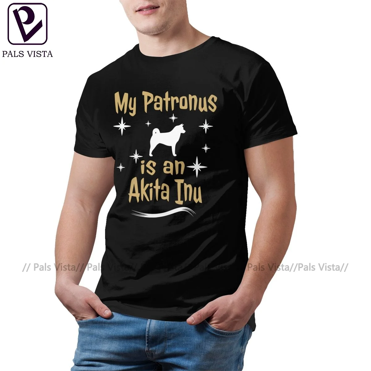 

Мужская хлопковая футболка Akita Inu, размеры до 3xl