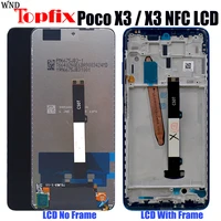 original display 6 67 for xiaomi poco x3 nfc lcd with touch screen digitizer assembly for xiaomi pocox3 lcd display m2007j20cg