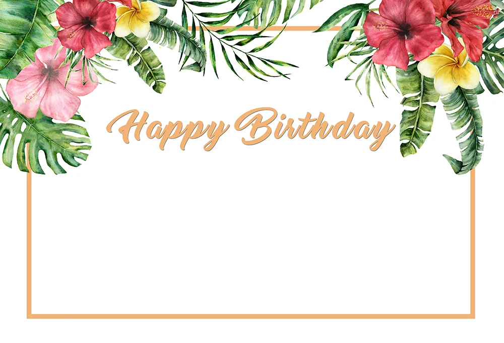 Цветочный фон для вечеринки взрослых девушек принцесс Фламинго фотофоны