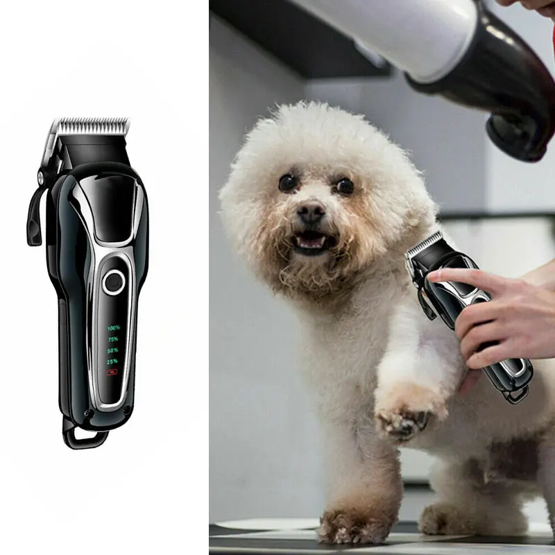 Аккумуляторная машинка для стрижки домашних животных кошек и собак