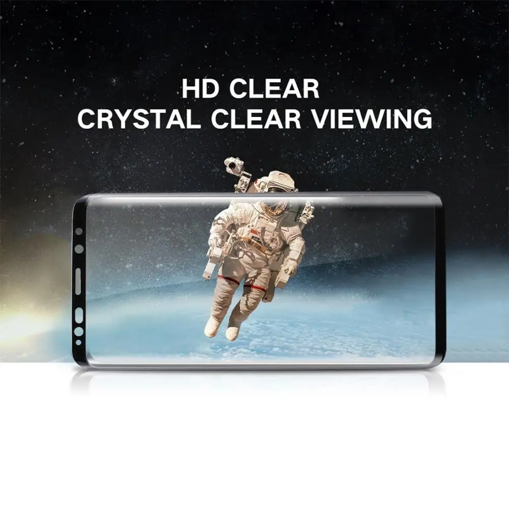 Для Galaxy S9 0 33 мм 9H твердость поверхности 3D изогнутые края против царапин полный