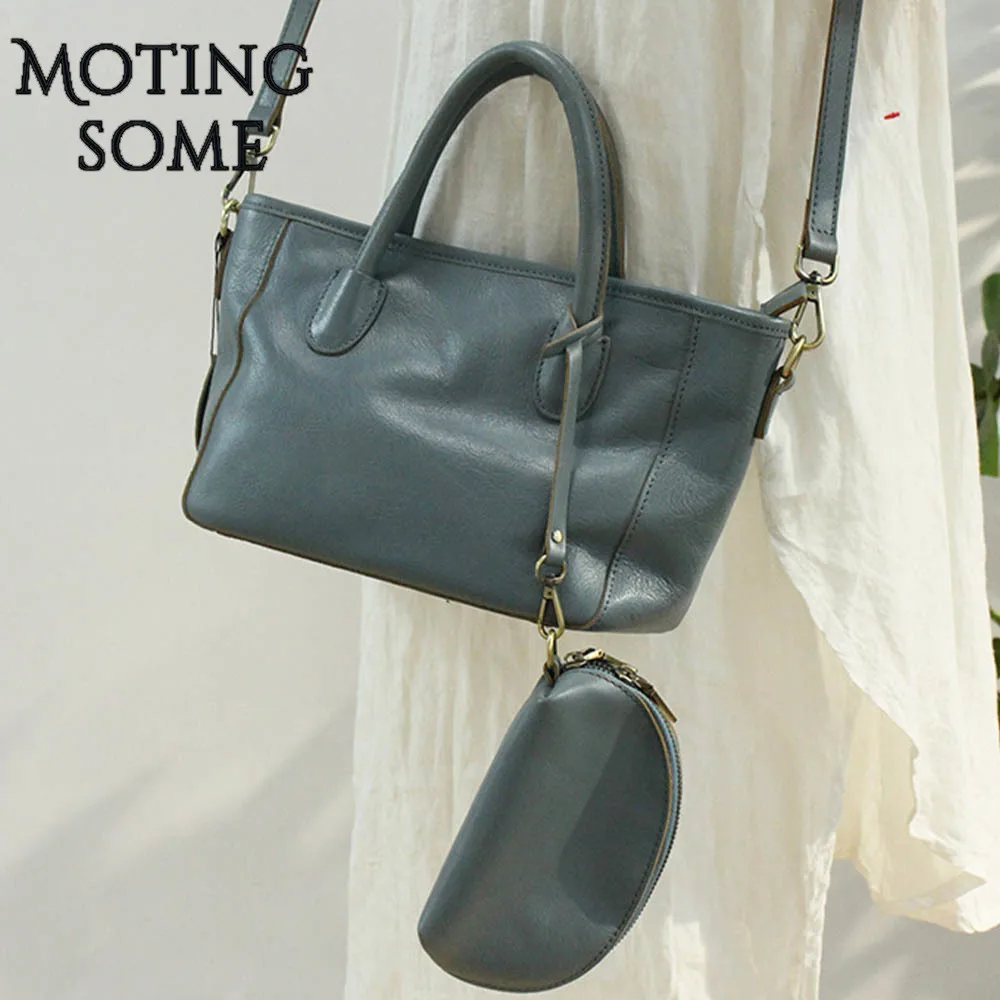 

Casual Genuine Leather Tote Bag Shoulder Women Handbag 100 Real Leather Luxury Women Designer Shoulder Totes High Quality 2021