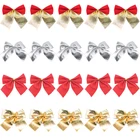 24 шт., декоративные банты для новогодней ёлки, 5,5 см