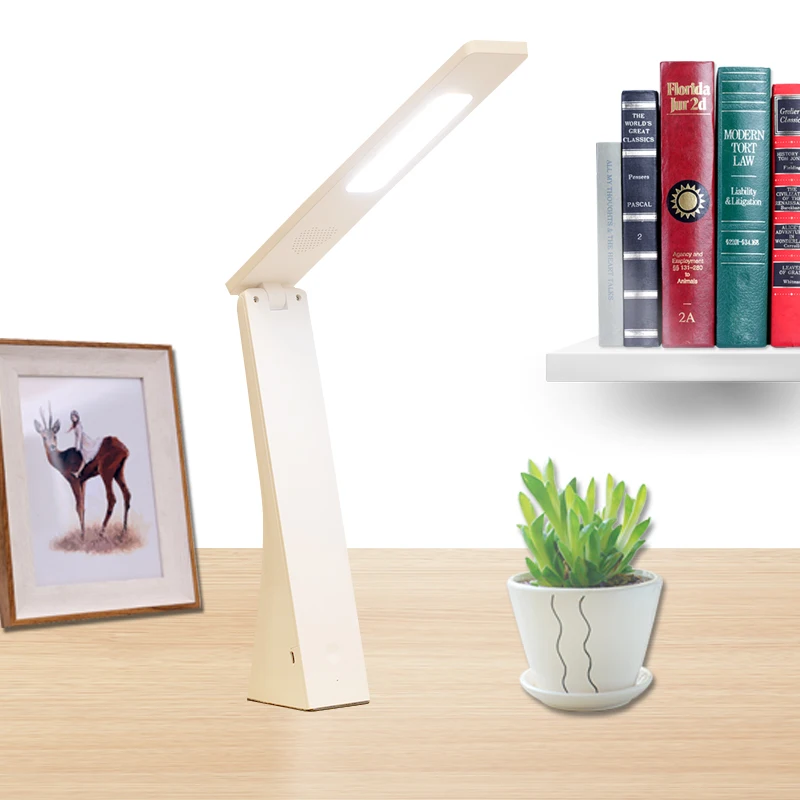 Светодиодная Складная Настольная лампа с зарядкой от USB приглушаемая защитой