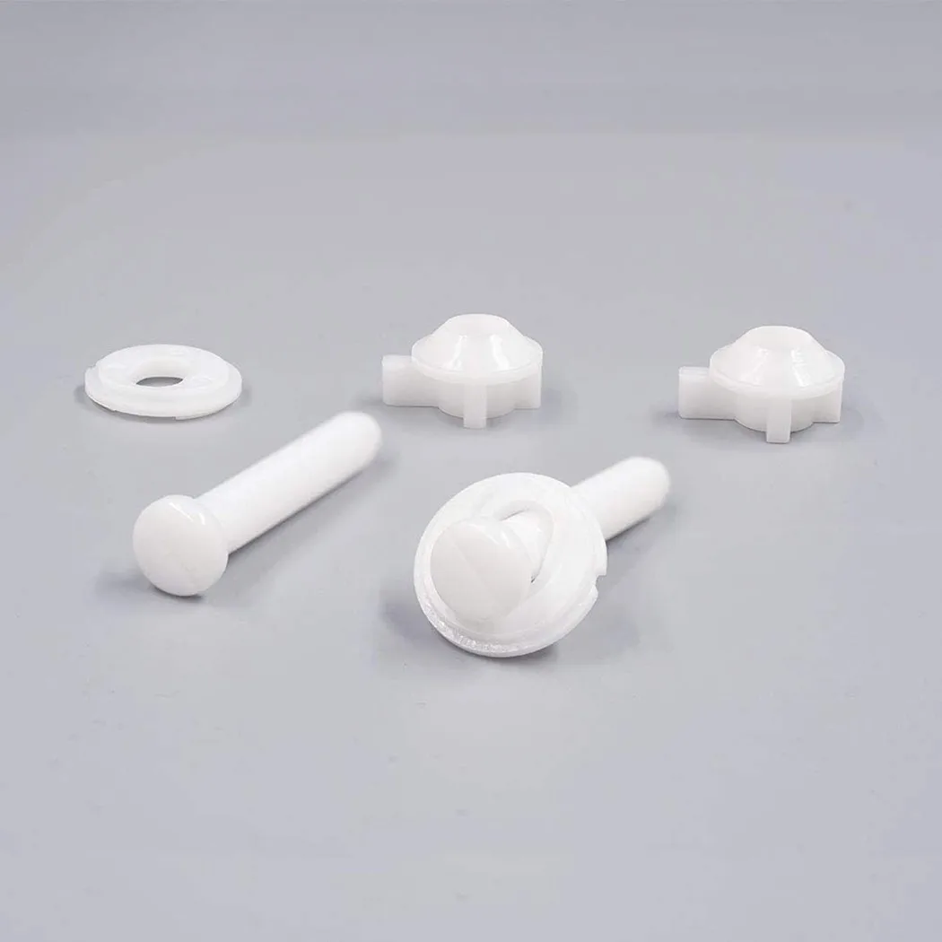 

2pcs Toilet Seat Repair Screws Kit Bathroom Bolts Bottom Fitting Hinges