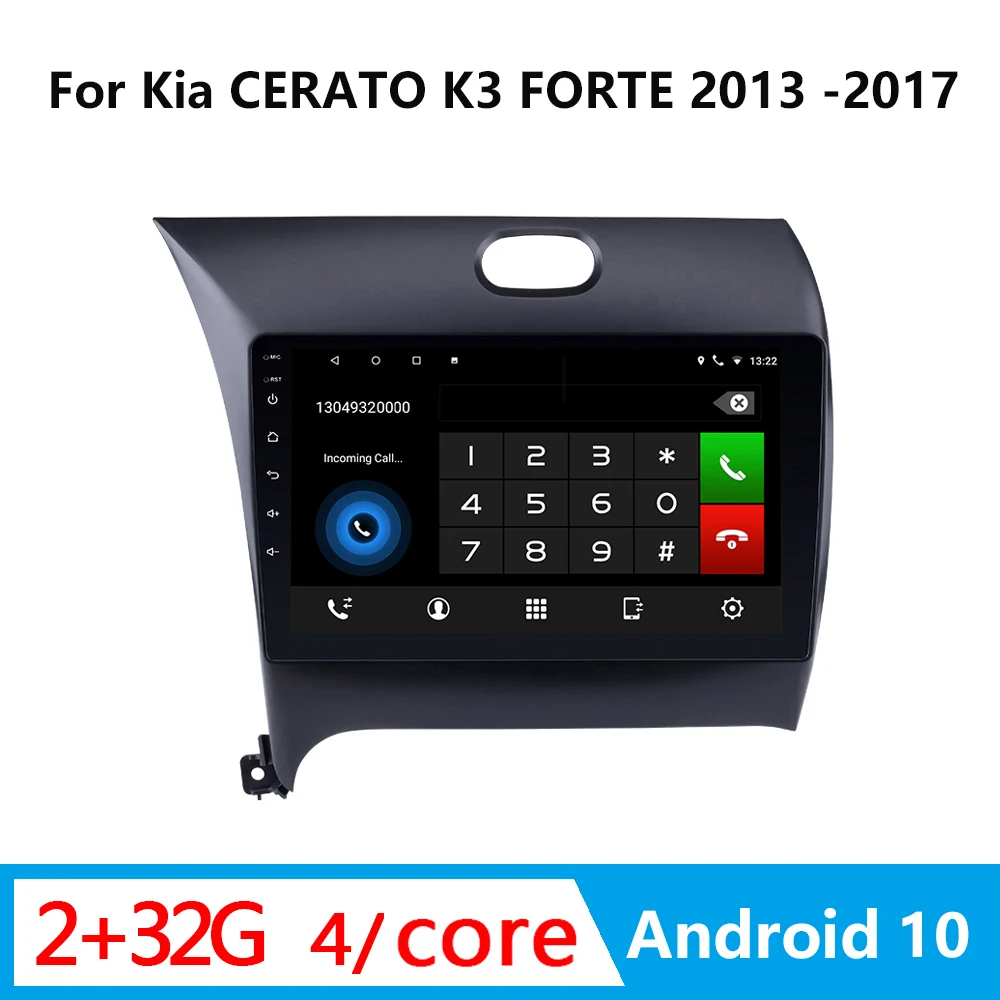 Автомагнитола 9 дюймов Android 10 1 головное устройство GPS навигация мультимедийный