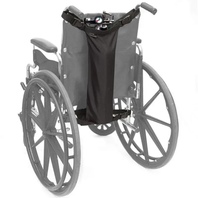 

Wheelchair Oxygen Cylinder Bag Oxford Cloth Portable Storage Pouch Universal Wheel Chair Oxygen Tank Waterproof Black Bags J60D