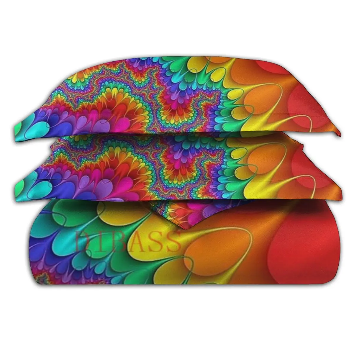 Психоделический Радужный брызговик мягкая искусственная кожа с 2 наволочками