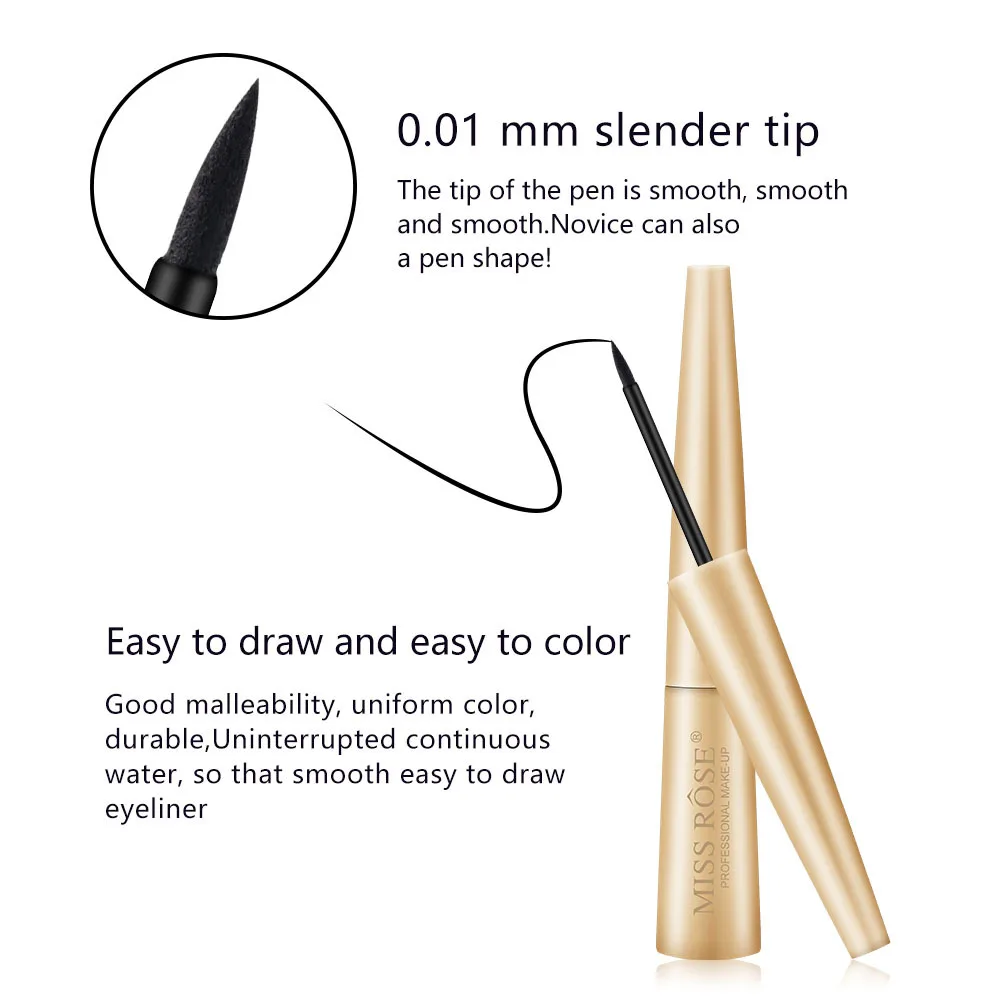 

Makeup Matte Black Color Liquid Eyeliner Pen Long Lasting Women's Cosmetics Professional Shadow Palette Eyes Waterproof Hot Sale