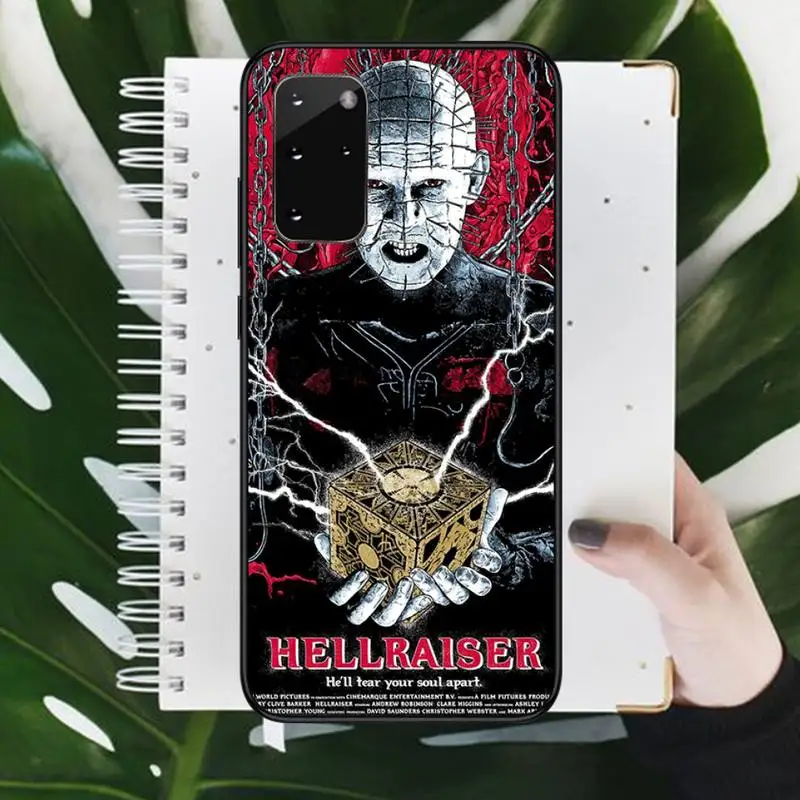 

Hellraiser horror movie pattern Phone Cases For Samsung galaxy S 9 10 20 A 10 21 30 31 40 50 51 71 s note 20 j 4 2018 plus