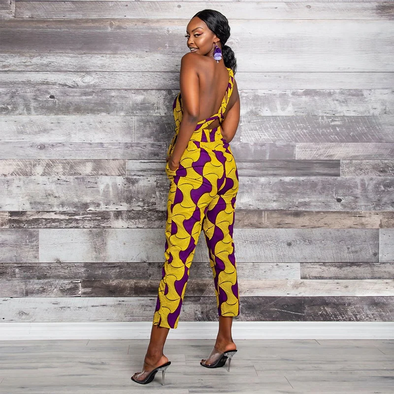 Многоразовый Женский Летний комбинезон с принтом в африканском стиле