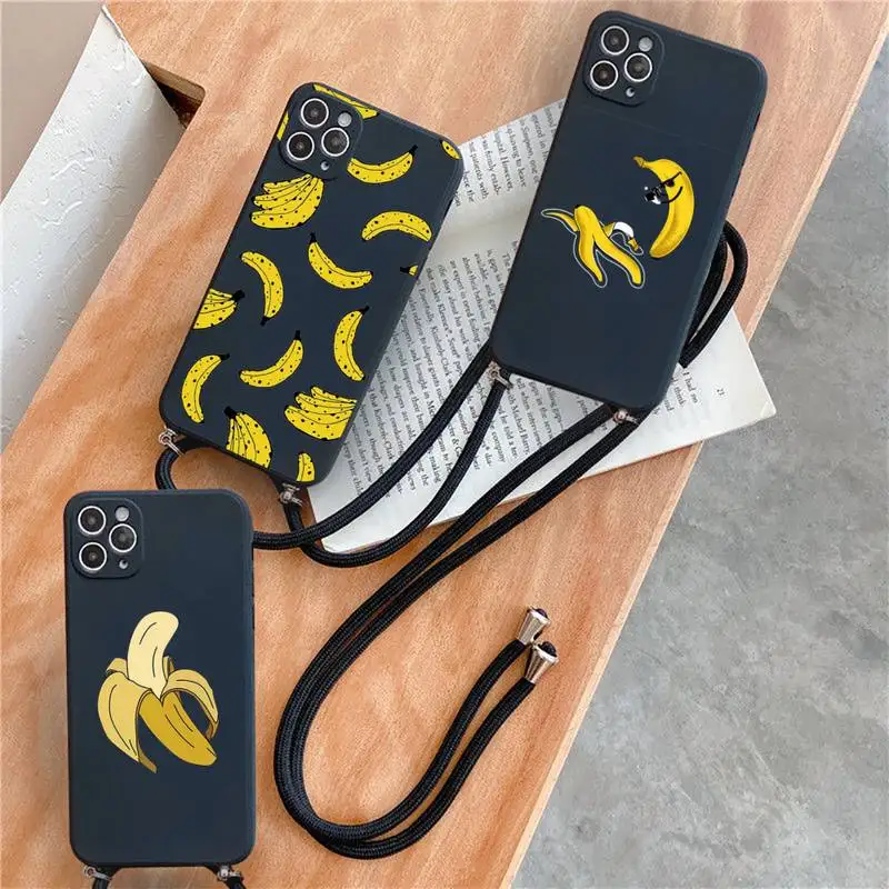 

Bananas cute cartoon fruit Phone Case for iPhone 7 8 11 12 se 2020 mini pro X XS XR MAX Plus