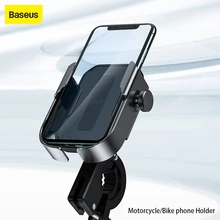 Baseus Bike Phone Holder For iPhone Samsung Android Bike Mount Bracket GPS Stand Universal Motorbike Phone Holder