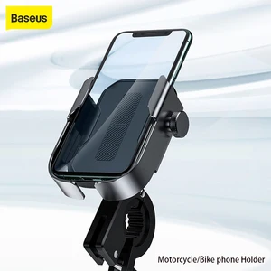 baseus bike phone holder for iphone samsung android bike mount bracket gps stand universal motorbike phone holder free global shipping