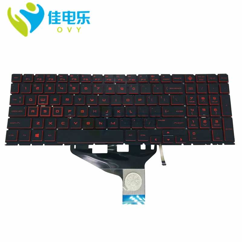 Новая клавиатура с подсветкой для HP OMEN 15 DC dc0001tx dc0087nr 15-DC0020NR 15-dh красные клавиши на