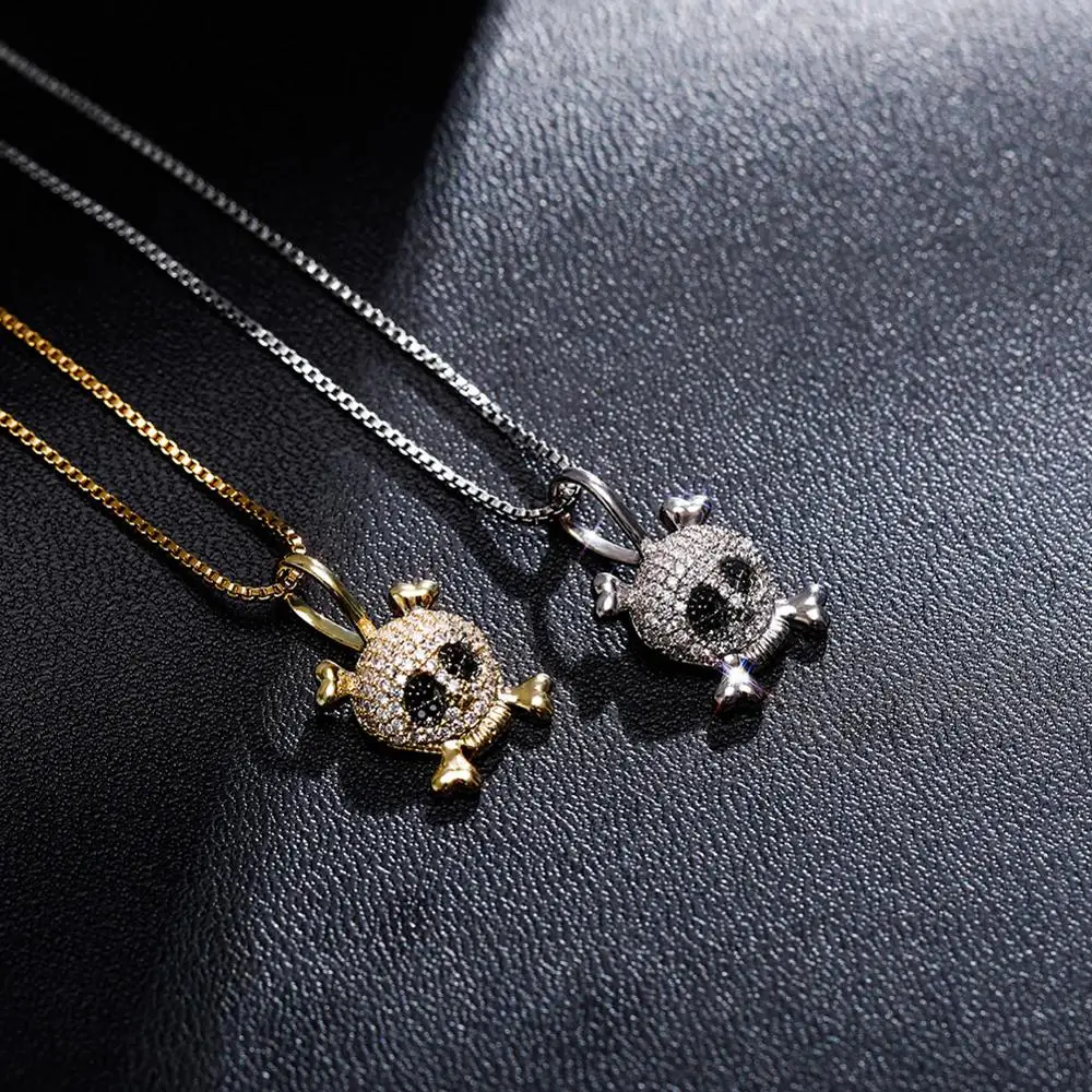 TOPGRILLZ 925 Sterling Silver Pendant Ice Cube Zirconia Skull Hip Hop Fashion Jewelry For Women | Украшения и аксессуары