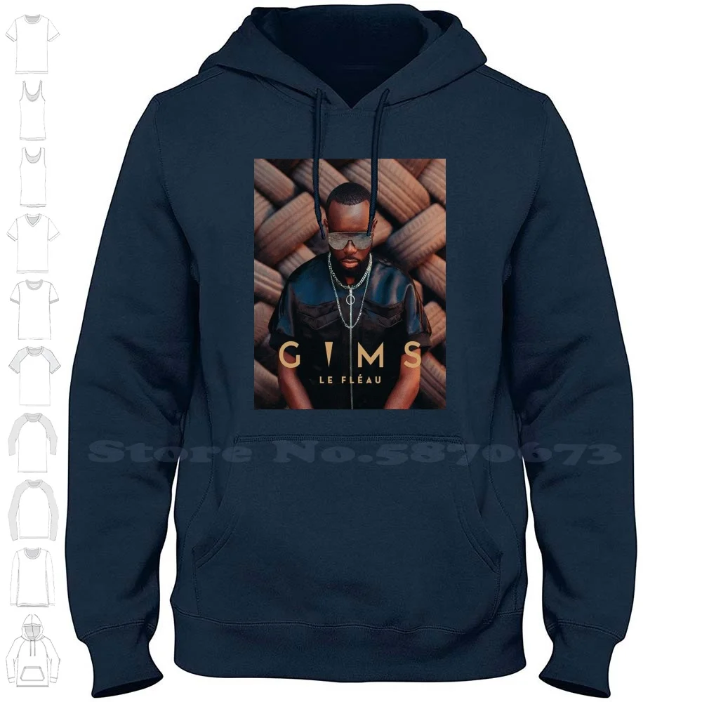 Фото Толстовка Gims из 100% хлопка, футболка с капюшоном Master Gims Zola Июль Ninho Gambi Rk Eva Queen Aya Nakamura Angel Dadju Vald Pnl Niska Maes Koba №1