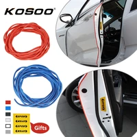 kosoo car vehicle door edge side scratch crash strip protection sticker decal for audi a4b7 a6c7 s8 a8 q7 q5 q3 a2 a1 s3