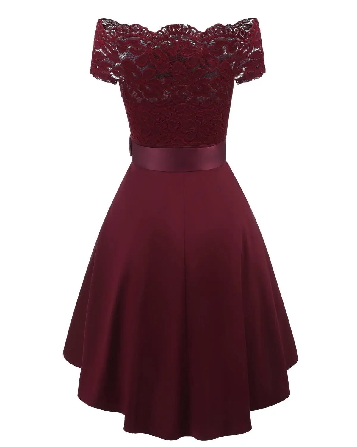 Кружевные короткие вечерние платья с бантом и вырезом лодочкой CD 1613 # коктейльное