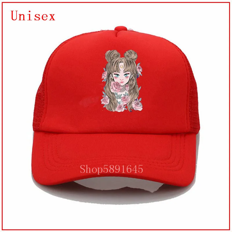 Женская бейсбольная кепка с рисунком аниме манга Сейлор Мун зайчик сетчатая