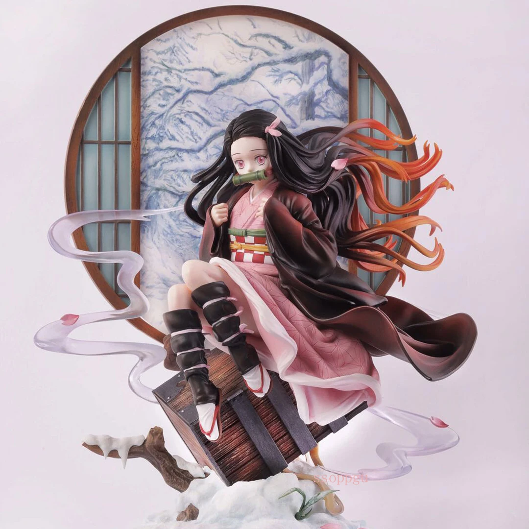 

Anime Demon Slayer: Kimetsu no Yaiba Kamado Nezuko Figure 28cm GK UP Art MINI PVC Action Figure Toy Collectible Model Doll Gift