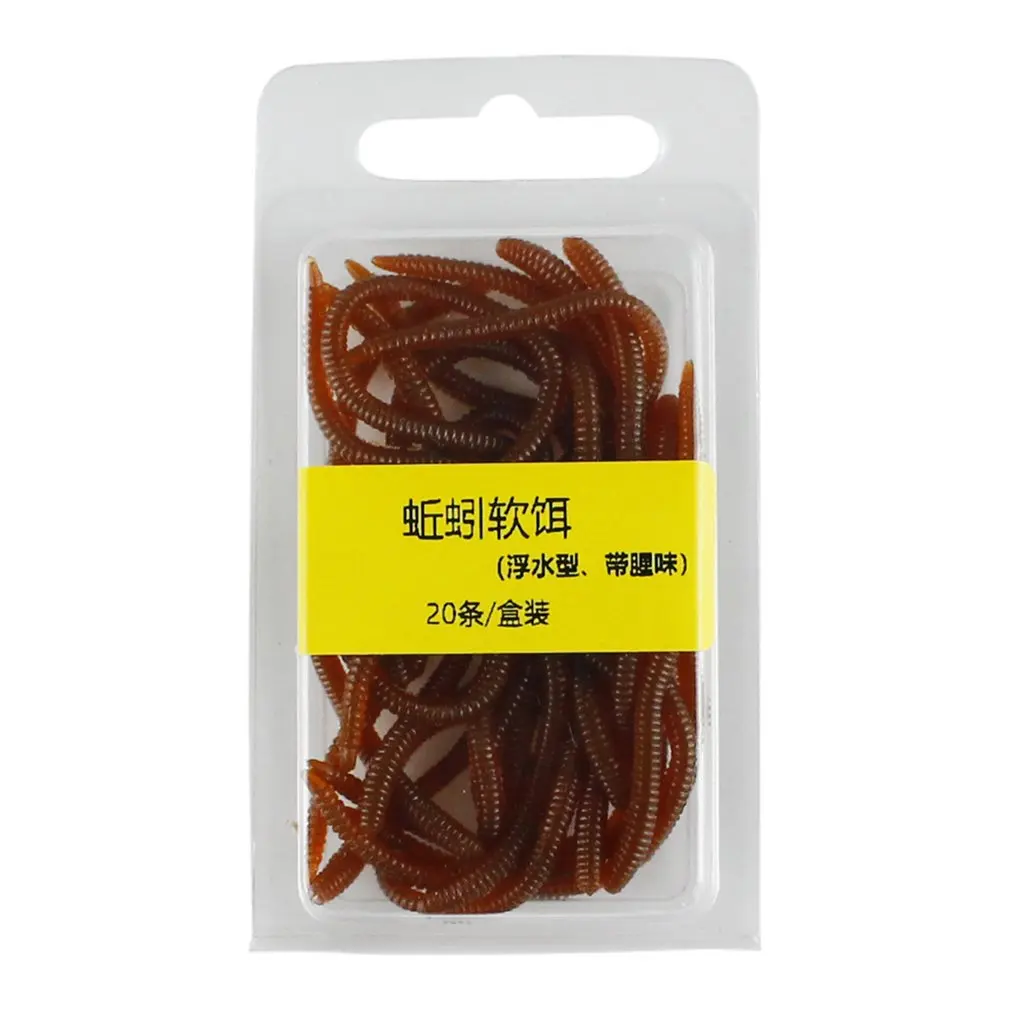 

Lures Earthworm Simulated Lures Floating Earthworm Bait Fishing Accessories Fishing Gear Bait Box-packed