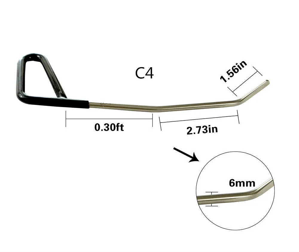

6PCS PDR Tool Kit - Perfect for Door Dings Hail Repair and Dent Removal POD Hook - Dent Repair Tool Set