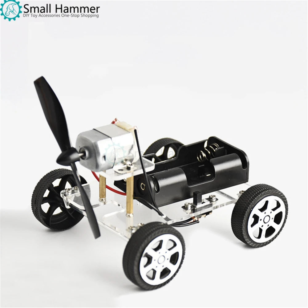 

Small hammer Assembled Wind Car Gandmade Intelligent Electric Toy Learning For Children DIY