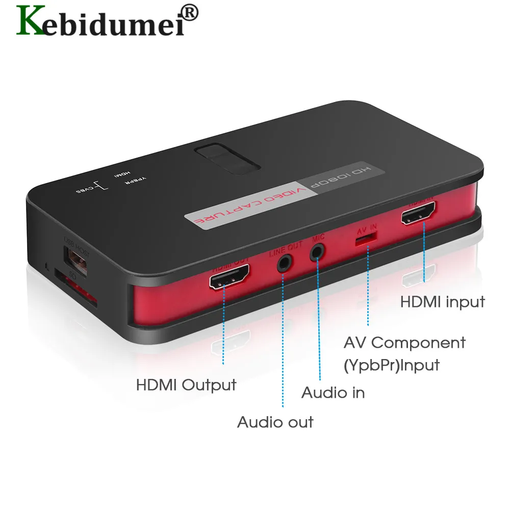 EZCAP 284 HD 1080P видео Захват Box Grabber рекордер для XBOX PS3 PS4 TV медицинская онлайн прямая