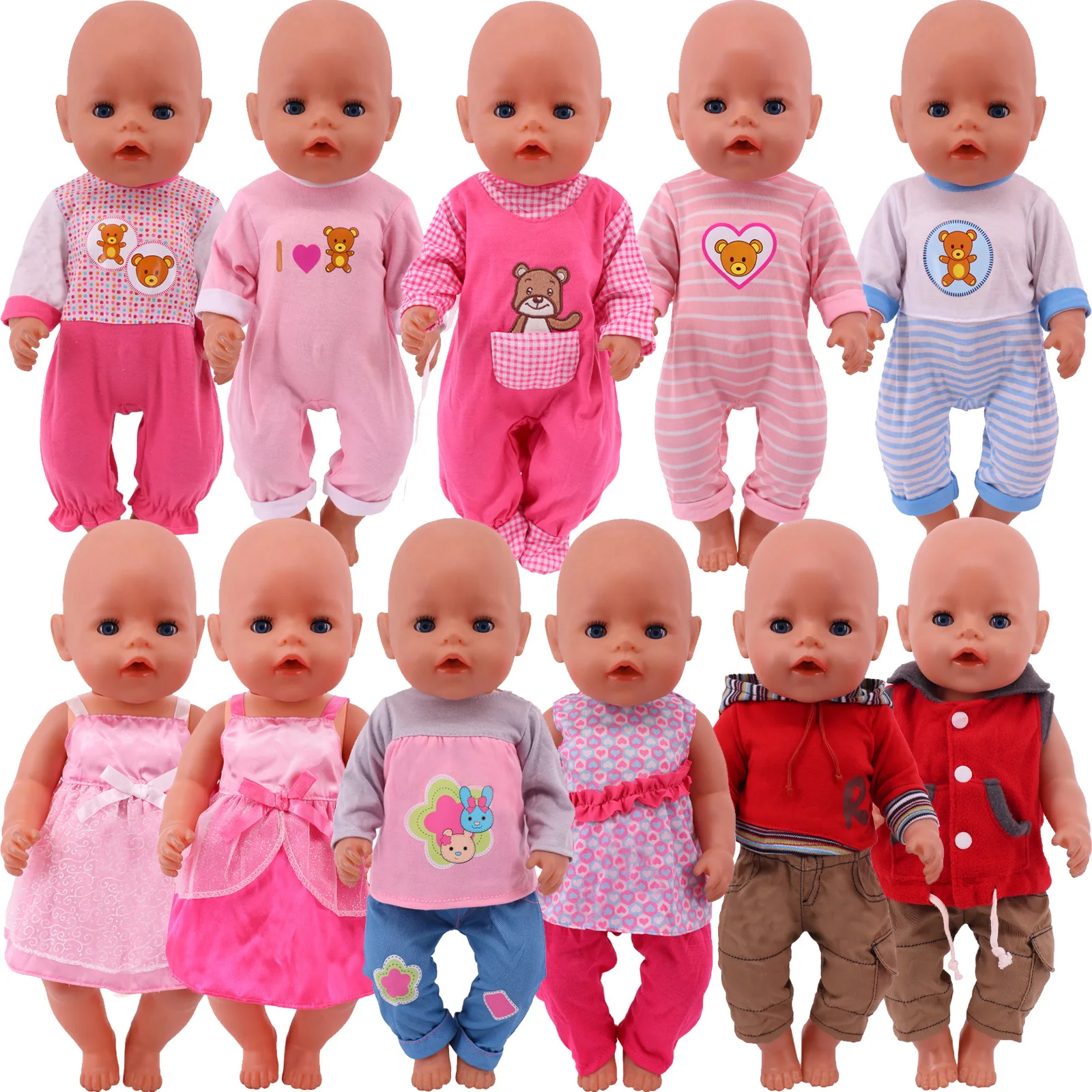 Cute  Doll  Clothes  Dress For 18 Inch Girl Doll & 42 cm New