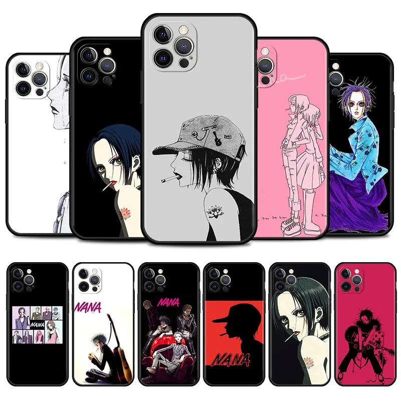 

Nana Anime Cell Phone Case for iPhone 11 Pro 12 13 Mini XR X 7 8 6 6S Plus XS Max 5 5S SE 2020 Mobile Phones Cover