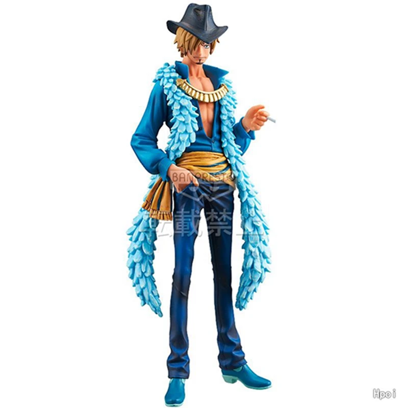 anime one piece 15th anniversary sanji blue figure anime model action figurine pvc commemorative collection edition free global shipping