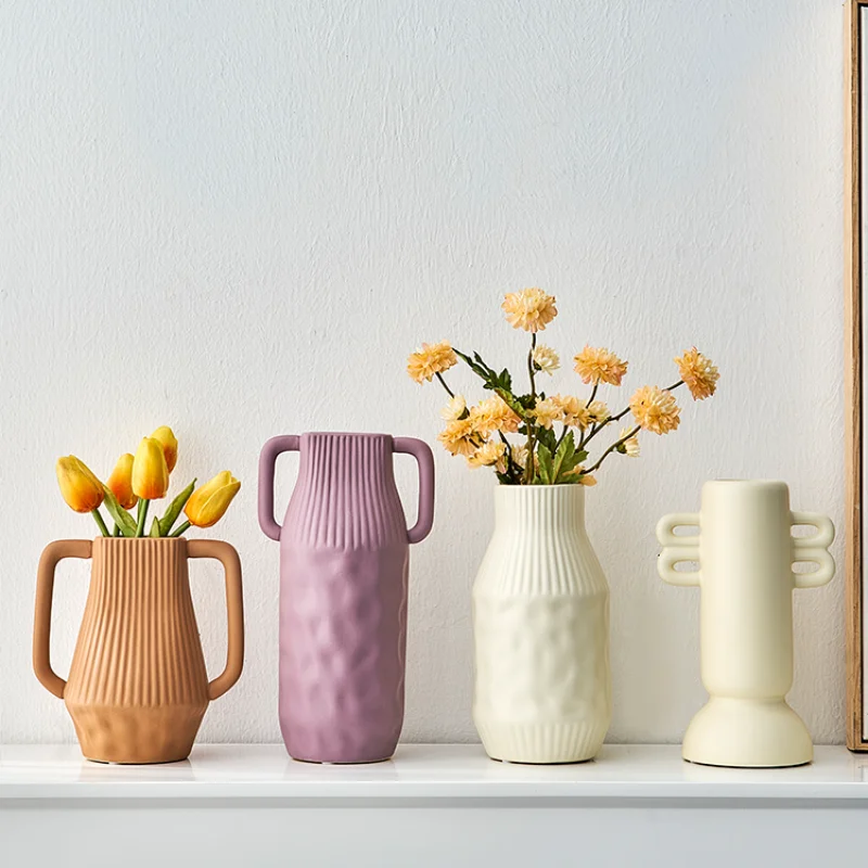 

Скандинавская Минималистичная ваза, Высококачественная Современная гостиная, ТВ-шкаф, обеденный стол, кофейный столик, Цветочная композиц...