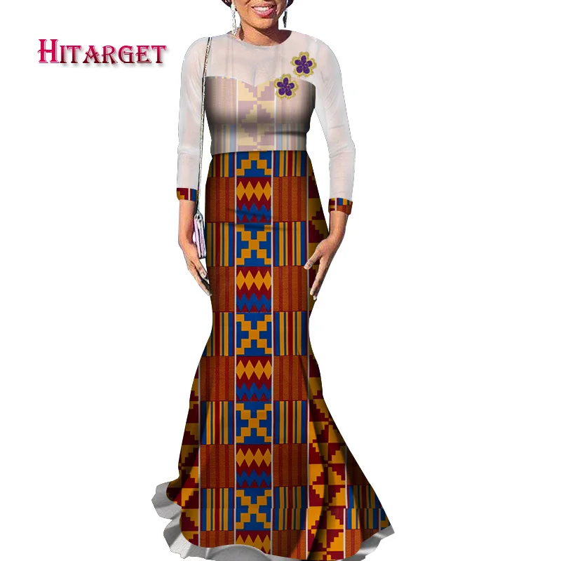 Hitarget Danshiki African Dresses for Women Sexy Fishtail African Dress for Party/wedding Ankara Dresses for Elegant Lady WY4256
